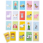 Joc de Memorie BigJigs Toys - Magarusul de la Ferma, BigJigs Toys