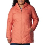 Imbracaminte Femei Columbia Plus Size Heavenly Long Hooded Jacket Faded Peach, Columbia