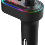 Modulatorul FM Bluetooth MP3 Player cu 2 Porturi USB Tip A Tip C RGB 7 Lumini Ambientale, GAVE