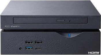Mini Sistem PC ASUS VivoMini VC66, Procesor Intel® Core™ i5-7400 3.0GHz Kaby Lake, 8GB DDR4, 256GB SSD, GMA HD 630, Win 10 Home