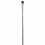 Baza lampa de podea Solo, Otel inoxidabil lustruit, Argintiu, 28x143x18 cm, FINK