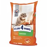 Hrana uscata pentru pisici cu file de pui, Premium, Club 4 Paws, 14 kg