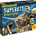 Experimentele micului geniu - Kit paleontologie Velociraptor, LISCIANI, 6-7 ani +, LISCIANI