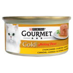 Hrana umeda pentru pisici Gourmet Gold, Somon si Pui, 24 x 85 g