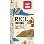 Bautura vegetala de orez cu migdale si alune BIO Lima - 1 litru, Lima Food