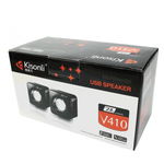 Boxe Kisonli V410, 2x 3W, alimentare USB, 1x jack 3.5mm, Negru