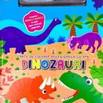 Dinozauri. Carte de colorat cu apa, -