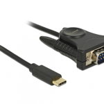 Adaptor USB-C la Serial RS232 1.8m, Delock 62964