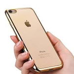 Husa Apple iPhone 7, Elegance Luxury placata Auriu (ELECTROPLATING GOLD), MyStyle