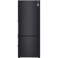 Combina frigorifica LG GBB569MCAMB, 451 L, Clasa E, Total No Frost, Inverter, DoorCooling+, FreshBalancer, NatureFresh, ThinQ, Control electronic, 185 cm, Negru