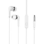 Casti In-Ear Borofone BM39 Refined Chant cu microfon, Jack 3.5mm, Alb