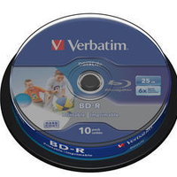 Verbatim BD-R SL Datalife 25GB 6x Wide Inkjet Printable