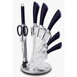 Set cutite 8 piese cu suport Purple Berlinger Haus BH 2670