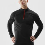 Lenjerie termoactivă scămoșată (bluză) pentru bărbați - neagră, 4F Sportswear