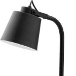 Lampă de birou Veronique, 49x17x28 cm, metal, alb/ negru