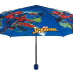 Umbrela Mini Perletti Spiderman Rezistenta la Vant si Pliabila Manual