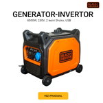Generator-Invertor Black+Decker BXGNI6500E 6000 W, Black and Decker