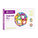 Set de constructie magnetic Magspace Magic Ball, 26 piese