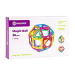 Set de constructie magnetic Magspace Magic Ball, 26 piese