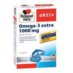 DOPPELHERZ Omega3 Extra 1000mg+v.E 60cps, DOPPELHERZ DOPPELHERZ Omega3 Extra 1000mg+v.E 60cps, DOPPELHERZ