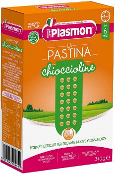 Paste Chioccioline in forma de melcisori 6 luni+, 340g, Plasmon, Plasmon