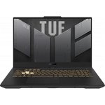 Laptop Asus Gaming TUF F17 FX707ZC4, Intel Core i5-12500H, Full HD, SSD 512GB, IPS, 16GB, NVIDIA GeForce RTX 3050, 4GB GDDR, No OS, Mecha Gray