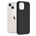 Husa iPhone 13 Mini Silicon Negru Slim Mat cu Microfibra SoftEdge