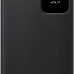 Husa Smart Clear View Cover (EE) pentru Galaxy S22, EF-ZS901CBEGEE - Black, Samsung