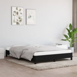 Cadru de pat, negru, 140x200 cm, material textil, Casa Practica
