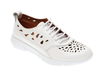 Pantofi FLAVIA PASSINI albi, 283661, din piele naturala