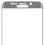 Folie Sticla Temperata Magic 3D Full Cover HMFCSG925SV pentru Samsung Galaxy S6 Edge G925 (Transparent/Argintiu)