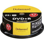 Mediu Optic Cake Box DVD+R 25 Bucati 4.7GB 16x, Intenso