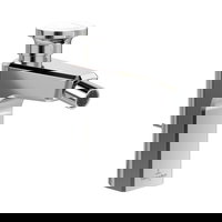 Baterie bideu Villeroy & Boch Vea ViPush  ventil pop-up  crom-alb, Villeroy&Boch