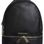 Michael Kors Leather Backpack BLACK