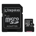 Card de Memorie MicroSD Kingston Select Plus, 64GB, Adaptor SD, Class 10, KINGSTON