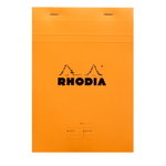 Bloc notes A5 80 file capsat dictando Rhodia Coperta portocalie, Rhodia