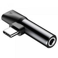 Adaptor Audio USB-C - USB-C / 3.5mm Baseus L41, Negru CATL41-01, Baseus