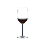 Pahar pentru vin, din cristal Fatto A Mano Cabernet / Merlot Albastru Inchis, 625 ml, Riedel