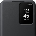 Husa telefon Samsung pentru Galaxy S24, Smart View Wallet Case, Negru, Samsung