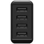 Hub USB 4-way USB charger (30W) black (black), Goobay