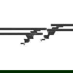 Bare transversale Menabo Delta Black pentru Seat Ibiza IV, 5 usi, model 2014-2017, Menabo