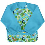 Bavetica multifunctionala cu maneci lungi Green Sprouts Aqua Sloth Jungle 2T-4T, Green Sprouts