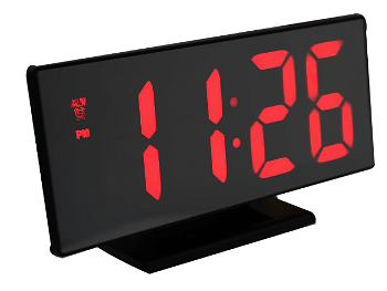 Ceas digital led mirror clock cu afisaj ALB DS-3618L, GAVE