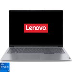 Laptop Lenovo ThinkBook 16 G6 IRL cu procesor Intel® Core™ i7 -13700H pana la 5.0GHz, 16", WUXGA, IPS, 16GB DDR5, 1TB SSD, Intel® UHD Graphics, No OS, Arctic Grey, 3Y Courier or Carry-in upgrade