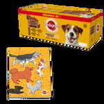 PEDIGREE Adult plic hrana umeda 40x100 g mix arome in sos + Carnet de notite GRATIS