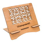 Suport tableta din lemn cu mesaj Cel mai apreciat SEF, personalizabil - OMIS01201