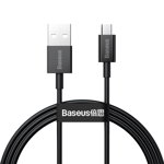 Cablu de date/incarcare Baseus, Superior Series MicroUSB, 1M 2 A, Negru, Baseus
