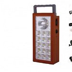 Kit Lampa LED Cu Panou Solar 1+15 LED SMD, USB, 2 Becuri BB9118