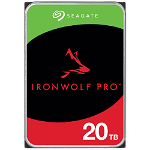 HDD NAS SEAGATE IronWolf Pro 20TB CMR 3.5", 256MB, SATA 6Gbps, 7200RPM, RV Sensors, Rescue Data Recovery Services 3 ani, TBW: 55, Seagate