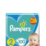 Scutece copii Pampers Active Baby No 2, 4-8 kg, 100 buc Engros, 